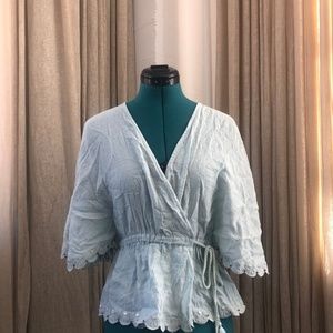 Lost + Wander Wrap Top - Mint Green